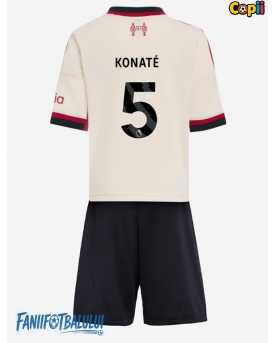Liverpool Ibrahima Konate #5 Echipament de Fotbal Replică 2025-26 Copii Deplasare (+ Șorturi)